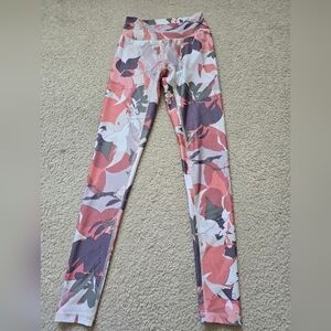 🌈 Joe Fresh Active Floralcore Yoga Workout Legging Pant Size XS
